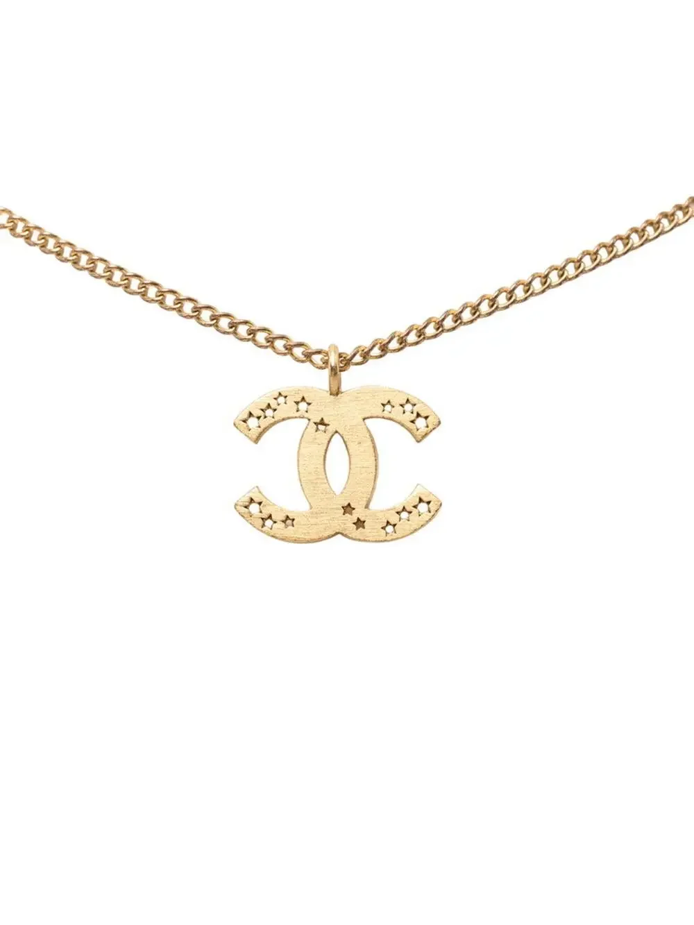 Chanel Cc Logo Chain Pendant Necklace #327484C73B